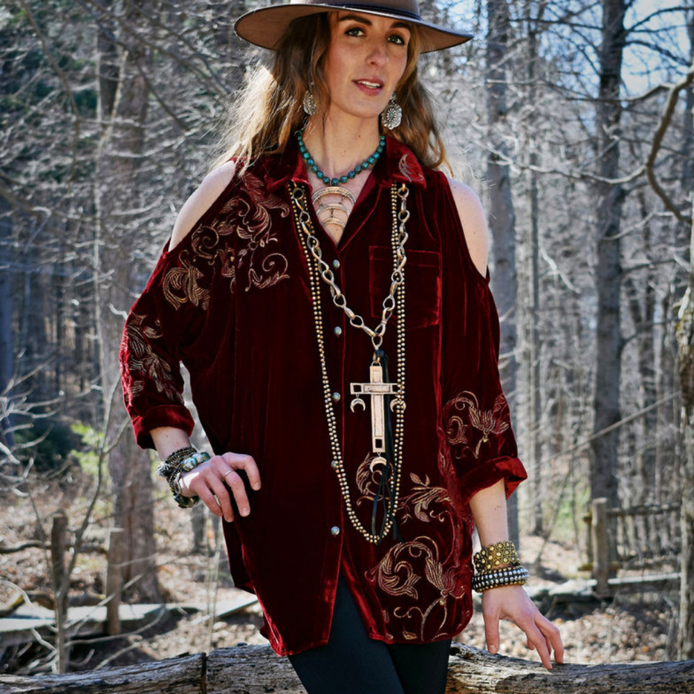 Tasha Polizzi Women's Red Bristol Tunic